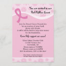 Search for breast cancer pink ribbon invitations Fundraiser