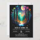 Search for fireflies birthday invitations Whimsical