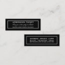 Search for coupons business cards Black and white