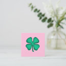 Search for lucky business cards Four leaf clover