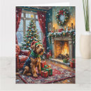 Search for airedale christmas cards Terrier