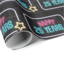 Search for 25th birthday wrapping paper Black