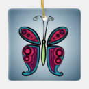 Search for blue butterfly ornaments Illustration