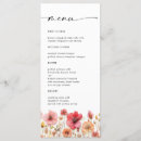 Search for retro wedding menus Floral
