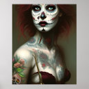 Search for day of the dead woman art Colorful