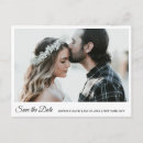 Search for black and white save the dates postcards Engagement