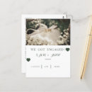 Search for engagement announcement postcards Minimal