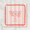 Search for floral wedding favor tags Botanical