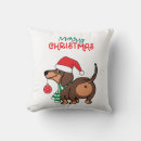 Search for dachshund christmas pillows Xmas