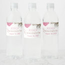Search for quinceanera water bottle labels Glitter