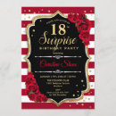 Search for red and black 18th birthday invitations For her