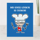 Search for funny chef birthday cards Cooking
