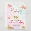 Search for purple butterfly birthday invitations Girls