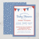 Search for red white blue baby shower invitations Modern