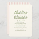 Search for pastel wedding invitations Retro
