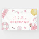 Search for pool party banners Pink