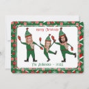 Search for funny elf christmas cards Red
