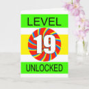Search for gamer birthday cards Level up