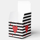 Search for black and white stripes favor boxes Geometric