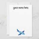 Search for airplane note cards Blue
