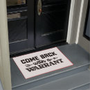 Search for come back with a warrant doormats Humor