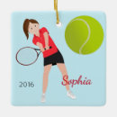 Search for tennis ornaments Girl