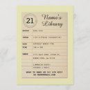 Search for book author invitations Library