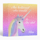 Search for unicorn binders Glitter