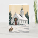 Search for rabbit christmas cards Pine trees