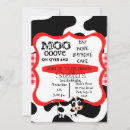 Search for cow print birthday invitations Farm