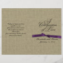 Search for bow and ribbon wedding programs Vintage
