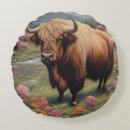 Search for highland cow pillows Floral