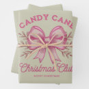 Search for pink candy cane wrapping paper Santa
