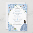 Search for cinderella blue invitations Mis quince anos