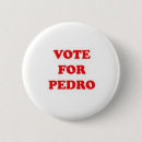 Search for vote for pedro buttons Red