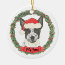 Search for black and white dog ornaments Red