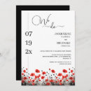 Search for red black wedding invitations Wildflower