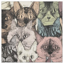 Search for retro cat fabric Kitten