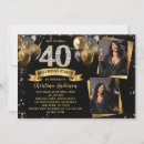 Search for photo 40th birthday invitations Party