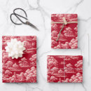 Search for toile de jouy wrapping paper Pink