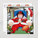 Search for football christmas invitations Santa