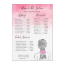 Search for service menu posters Hair