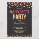 Search for gold and black bachelorette party invitations Modern
