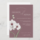 Search for purple orchid invitations Watercolor