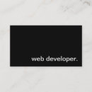 Search for web developer business cards Plain