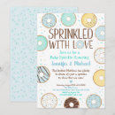 Search for donuts and diapers baby shower invitations Sprinkled with love