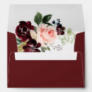 Search for red wedding envelopes Watercolor floral