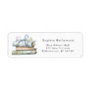 Search for book return address labels Baby shower