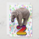 Search for circus 2nd birthday invitations Elephant