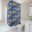 Search for navy blue and coral shower curtains Tropical
